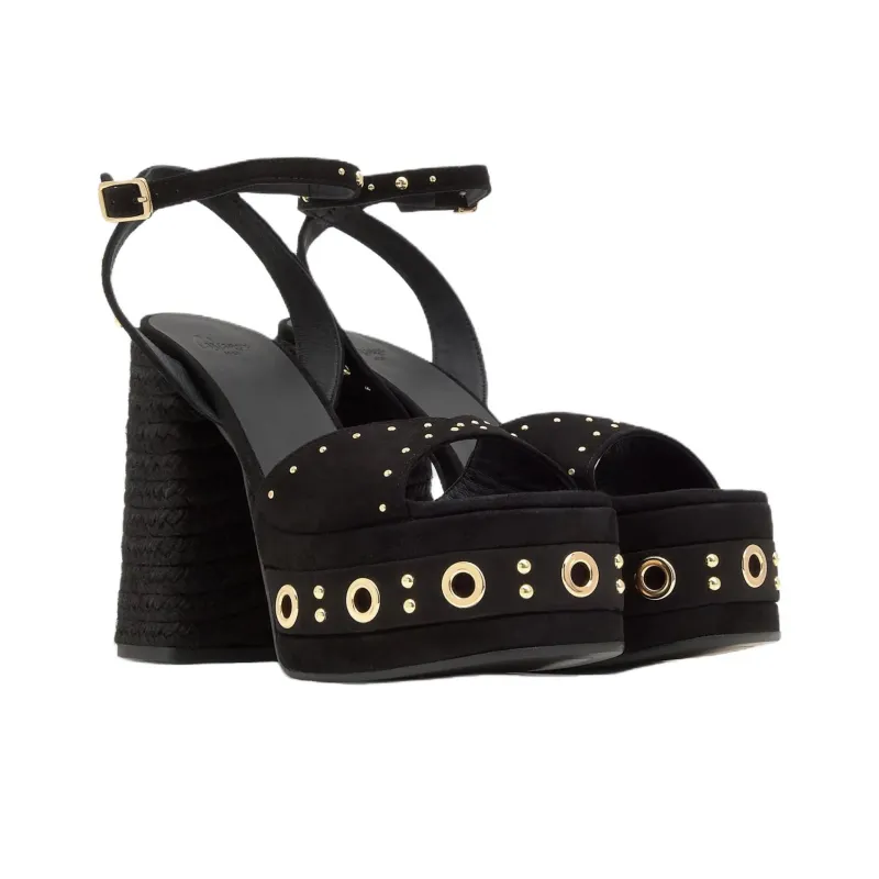 Castañer Fruamba Strap Sandals 8cm Women's Black-2