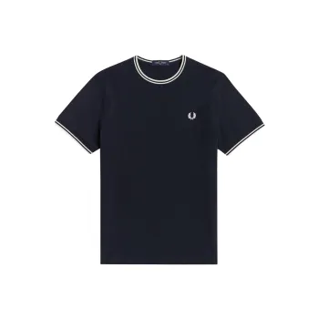 FRED PERRY Twin Tipped Crewneck T Shirt
