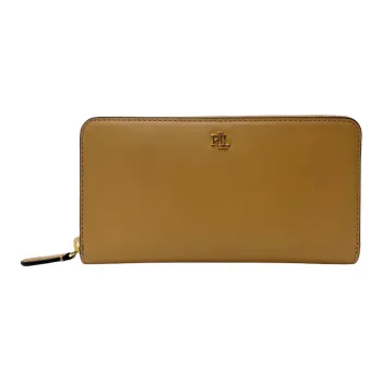 Ralph Lauren Leather Wallet Women's Beige Brown
