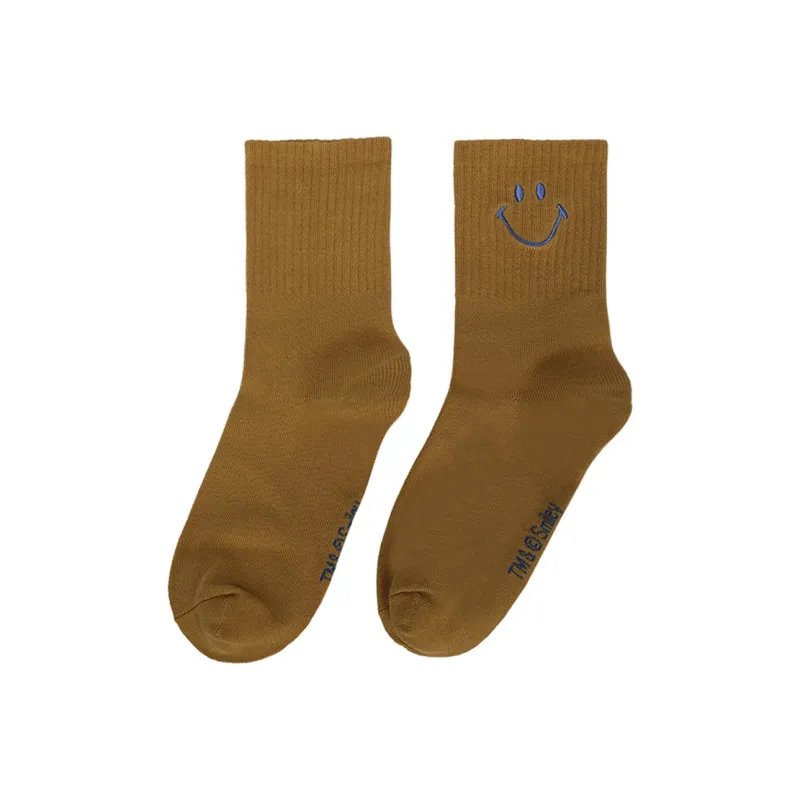 SMILEY Mid Calf Socks Unisex Combo Set-13