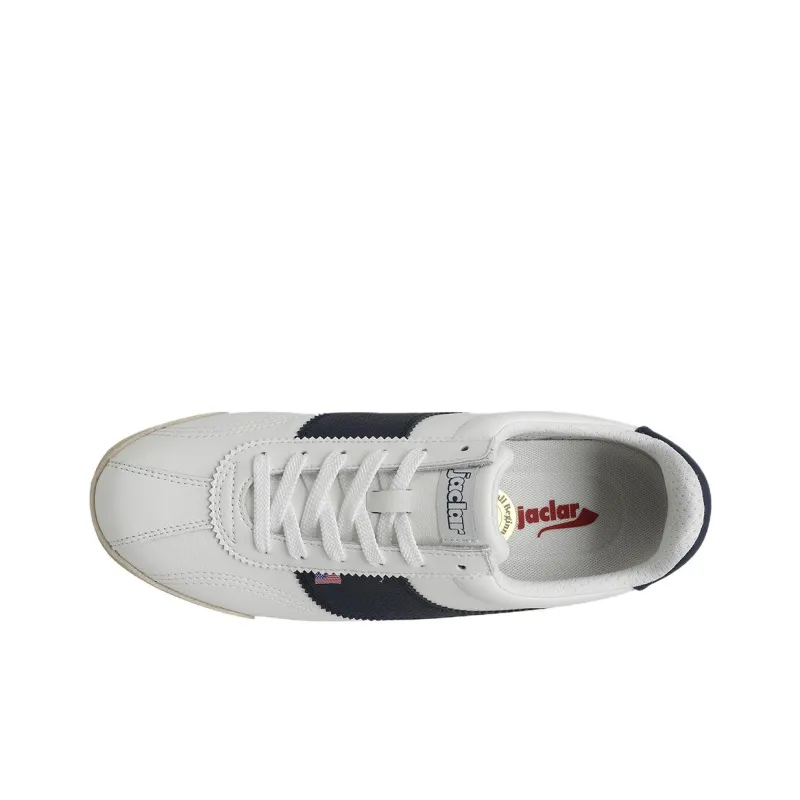 JACLAR BOSTONIAN JOGGER Low Top Casual Shoes Unisex White Navy Blue-4