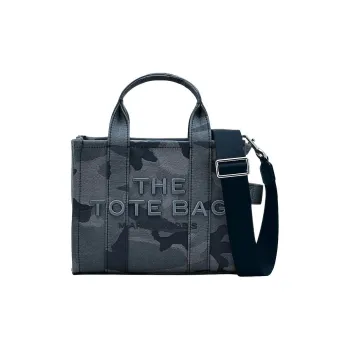 MARC JACOBS Woven Jacquard Tote Bag, Shopping Bag, Crossbody Bag, One Shoulder Handbag Small Size Women's Blue