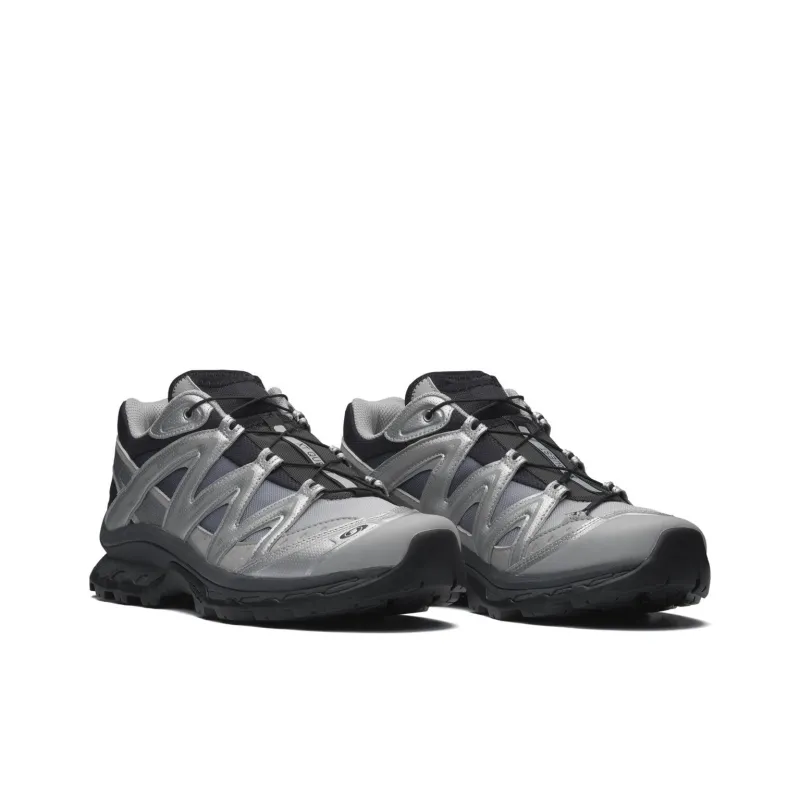 SALOMON XT Quest Cushioning, Slip Resistant, And Abrasion Resistant Low Top Trail Running Shoes Unisex Black Silver-2