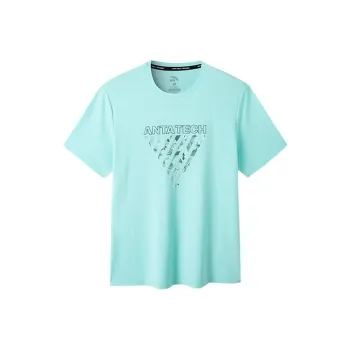 Anta SS22 T Shirt Men's Ice Blue Green