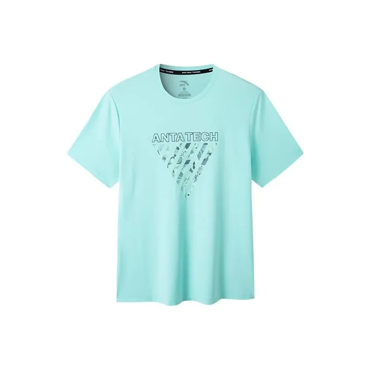 Anta SS22 T Shirt Men's Ice Blue Green-0