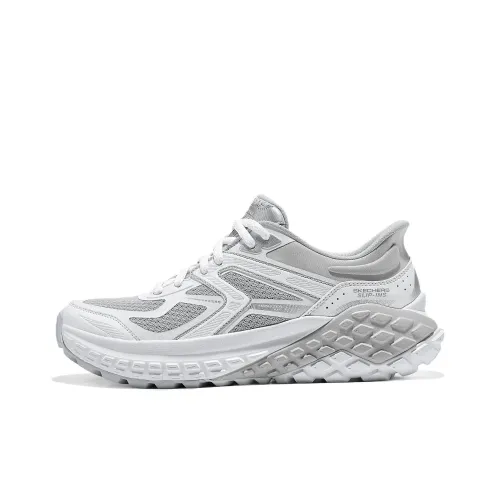 Skechers Sport Slip Resistant Balance Low Top Chunky Sneakers Women's Light Gray
