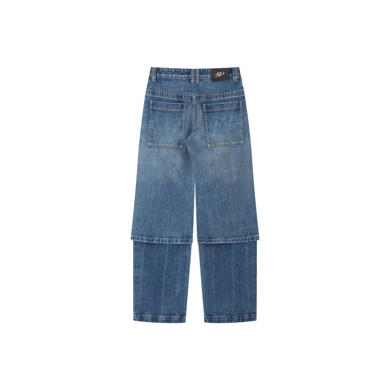 RUNTOTHEFUTURE Jeans Unisex Blue-1