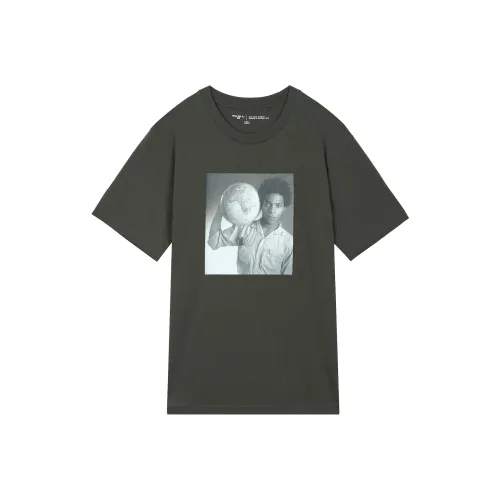 UNIQLO UNIQLO/UNIQLO Peace For All Series T Shirts Men Dark Gray