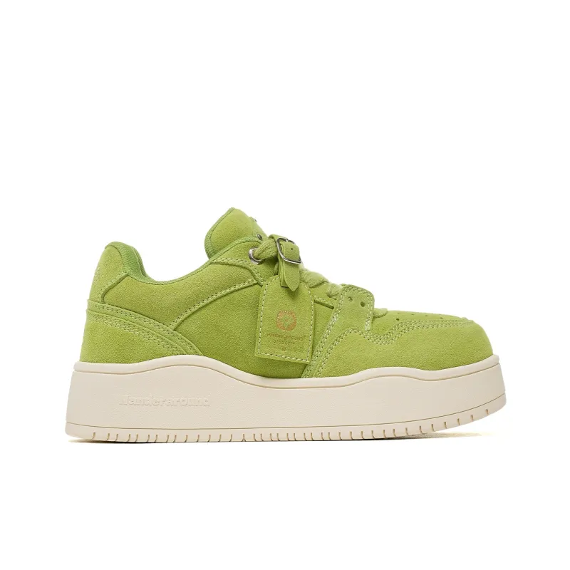 WANDER AROUND Low Top Skateboard Shoes Unisex Lime Green-1