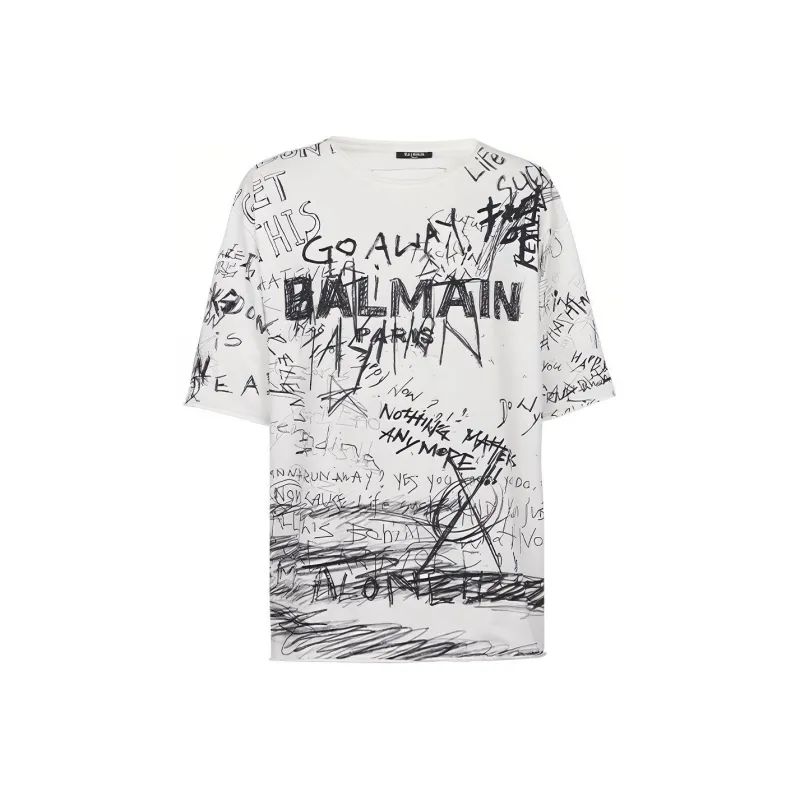 BALMAIN T Shirts Men White-0