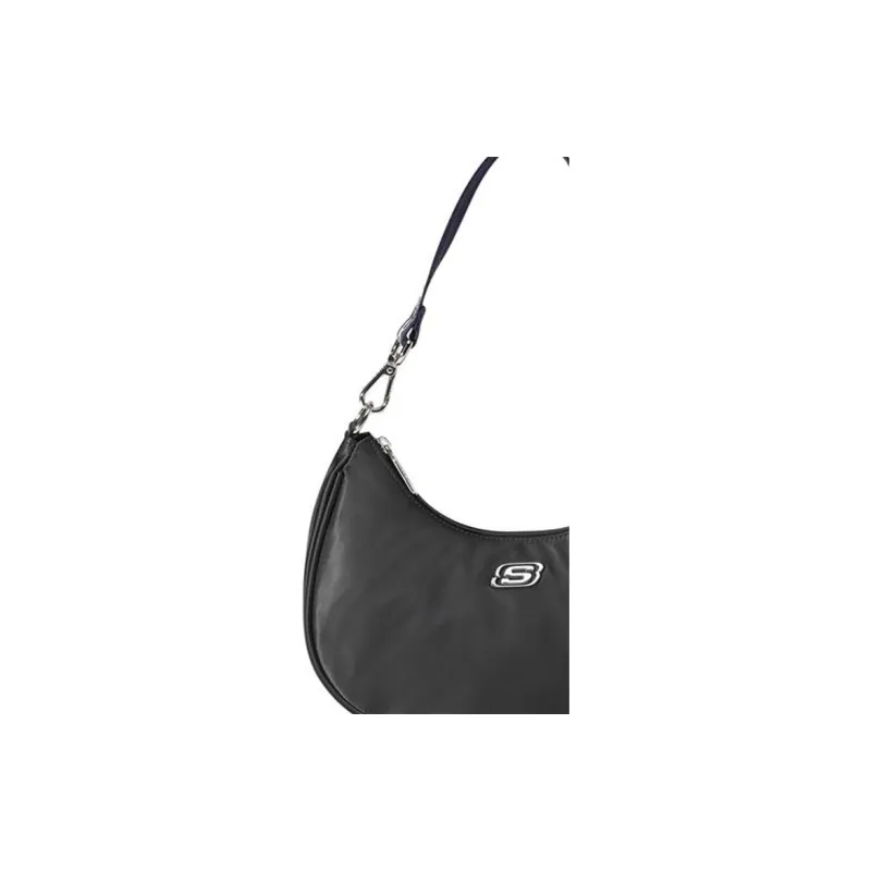 Skechers LeSportsac Poetry Joint Fabric Crossbody Bags Shoulder Bags Small Size Women's Carbon Black-4