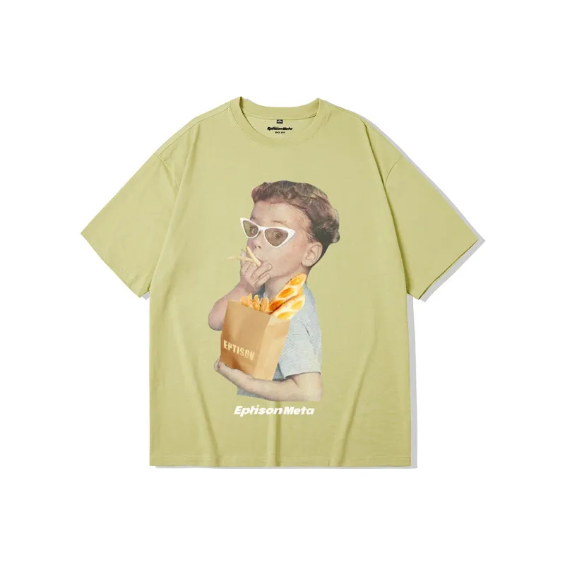 EPTISON Drop Shoulder Sleeve T-Shirt Unisex-4