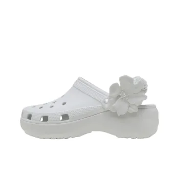 Crocs Classic Platform Bouquet Clog Clogs Women's White