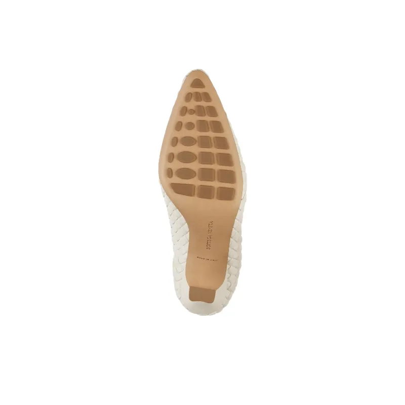Bottega Veneta Sofia Slim Heel High Heels 9cm Women's White-5