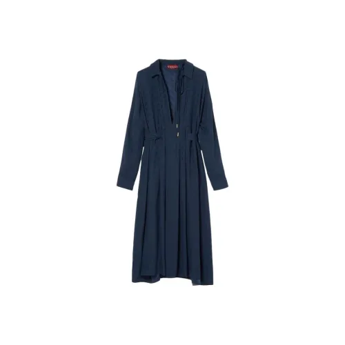 GUCCI Long Sleeved Dresses Women's Blue