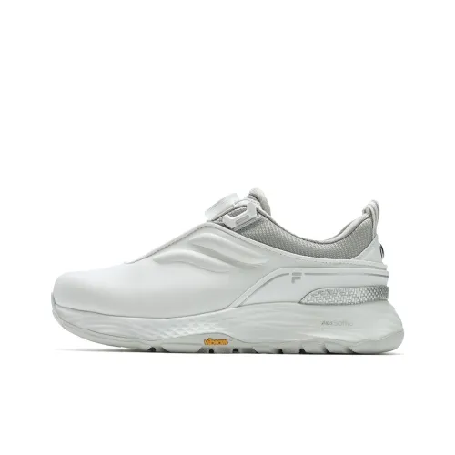 FILA Waterproof And Breathable Low Top Golf Shoes Women's White Gray