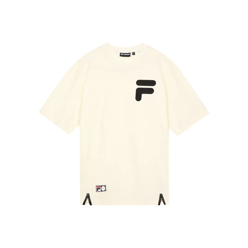 FILA FUSION T-Shirt Unisex Imitation Antique White-0