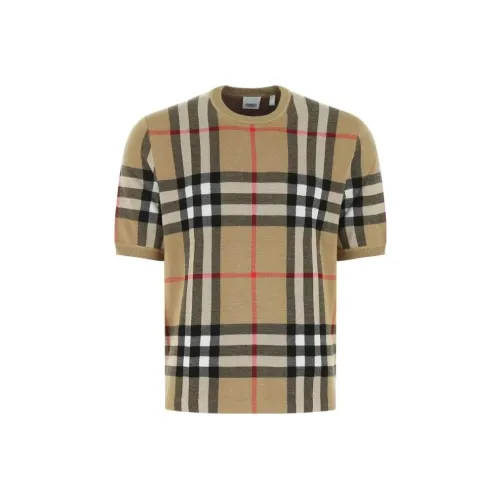 Burberry Vintage Check Short Sleeved Knitted T Shirt