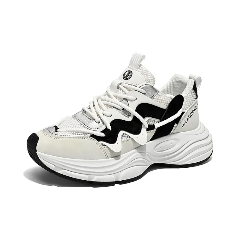 Yi Jiabao Anti Slip And Wear Resistant Quick Dry Low Top Chunky Sneakers Men's-3