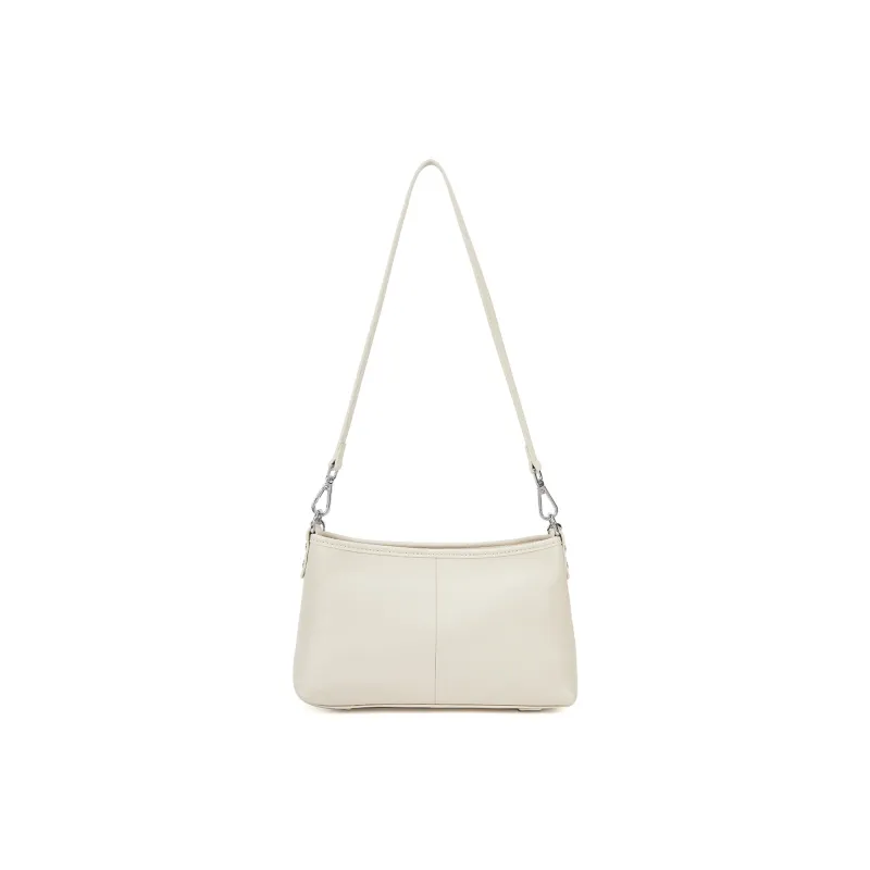 RED DRAGONFLY Cow Leather Shoulder Bag Women's Cream White-3