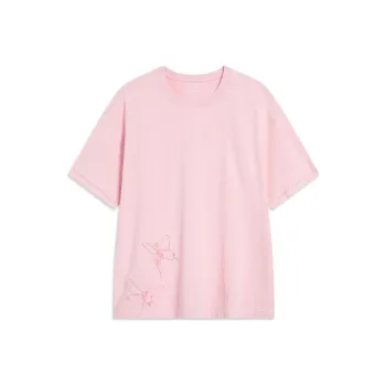 LiNing Sports Life Collection T Shirt Unisex New Coral Pink