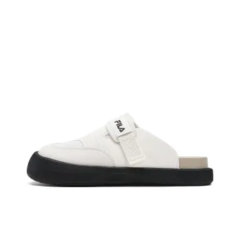 FILA SMILA Rubber Sole Abrasion Resistant Slip Resistant Closed Toe Slippers Women's Tofu White