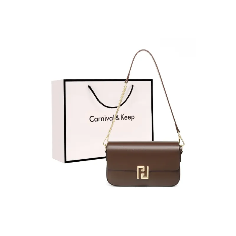 Carnival Keep Cow Leather Shoulder Bag Women's Multicolor-5