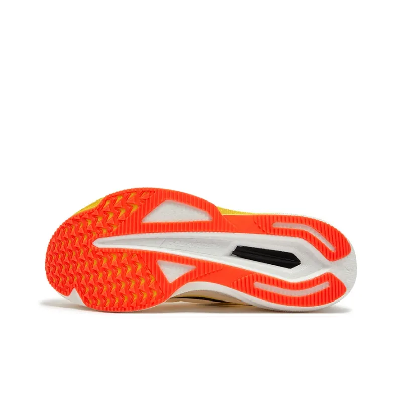 361° Speed 4 Pro Cushioning, Slip Resistant, And Abrasion Resistant Low Top Casual Running Shoes Unisex White Yellow-4