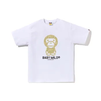 A BATHING APE Logo Monogram Baby Milo Tee
