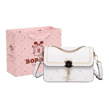 BOBDOG PU Advanced Touch Shoulder Bag Niche Shoulder Crossbody Bag Small Size Women's Multicolor