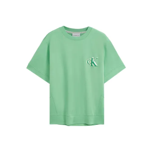 CALVIN KLEIN T Shirt Men's Literary Turquoise Green