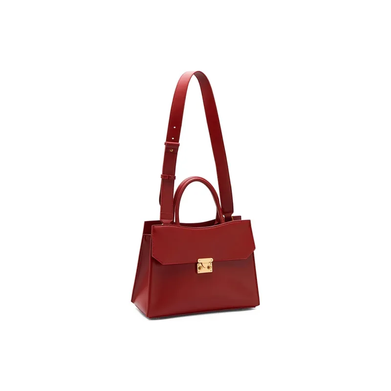 CLEVER& KETCH PU Shoulder Bag Crossbody Bag Handbag Women's Burgundy-4