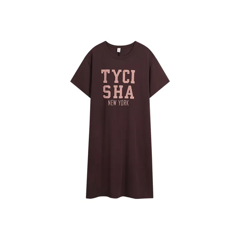 Sha Qian Nightgown Women's Chocolate-0