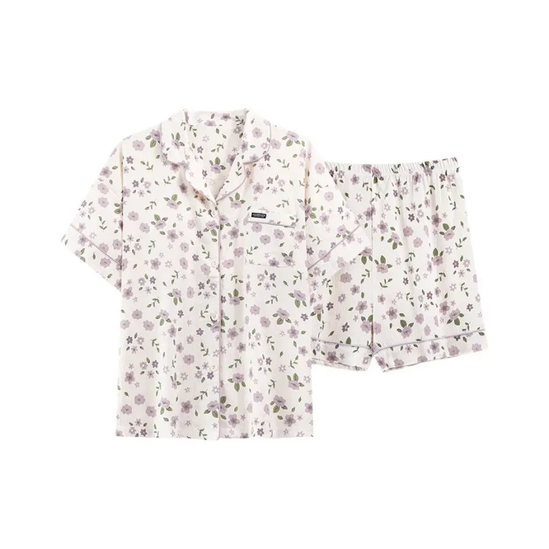 XISHE Pajama Set Women's Floral Pattern All Over Print-0