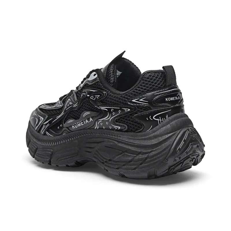 KOMETA.A Anti Slip And Wear Resistant Height Increasing Low Top Chunky Sneakers Unisex-30