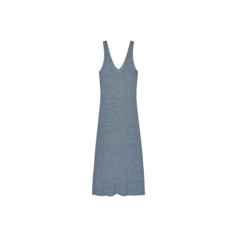 ZARA Sleeveless Dress Women's Blue/White-1