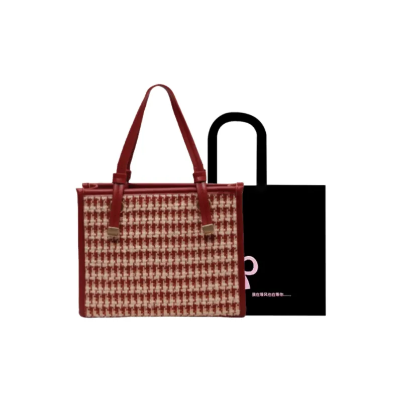 HACIN Pu Handbag, Shoulder Bag Regular Women's Red-0