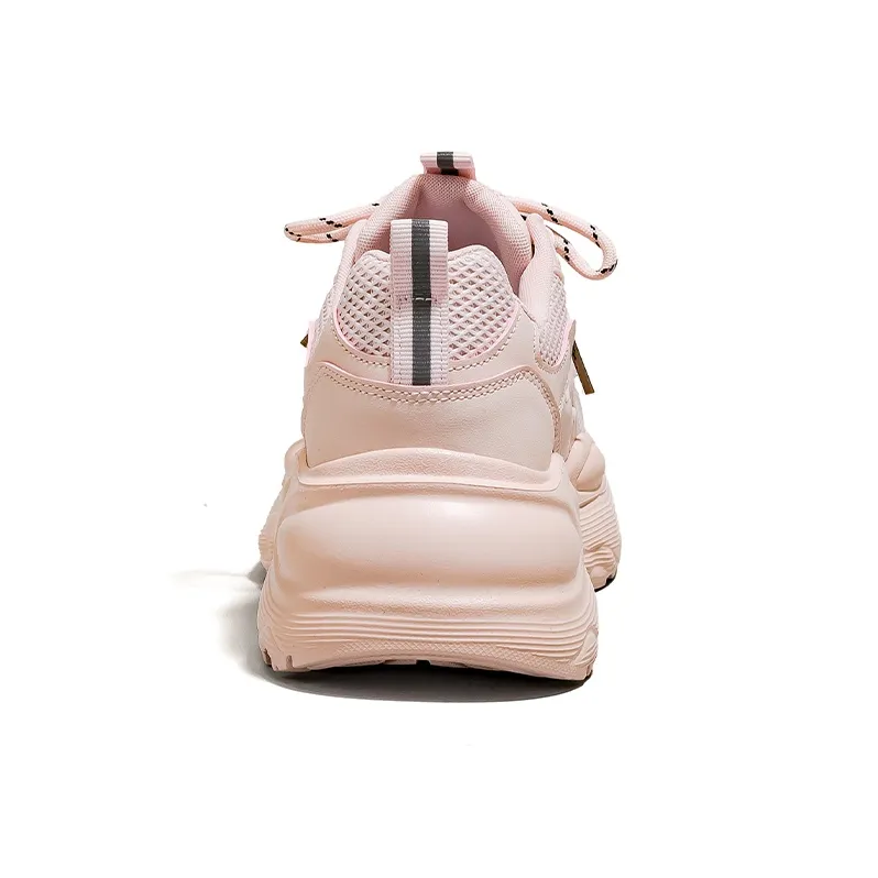 Warrior Low Top Chunky Sneakers Women's Pink-4