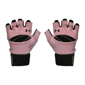Under Armour Leather, Flannelette Sports Gloves Women's Pink