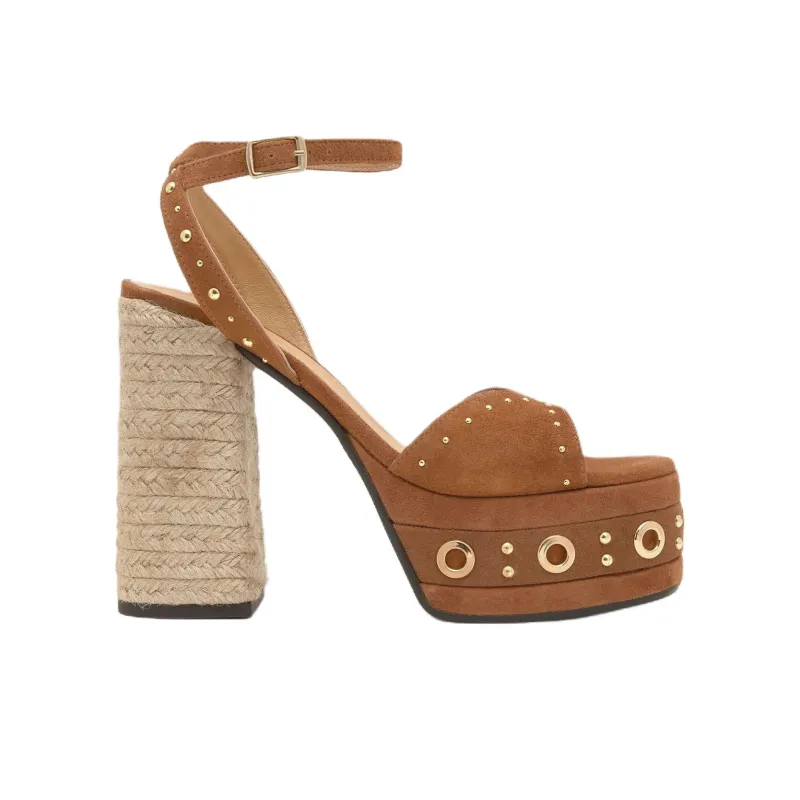 Castañer Fruamba Strap Sandals 8cm Women's Brown-1