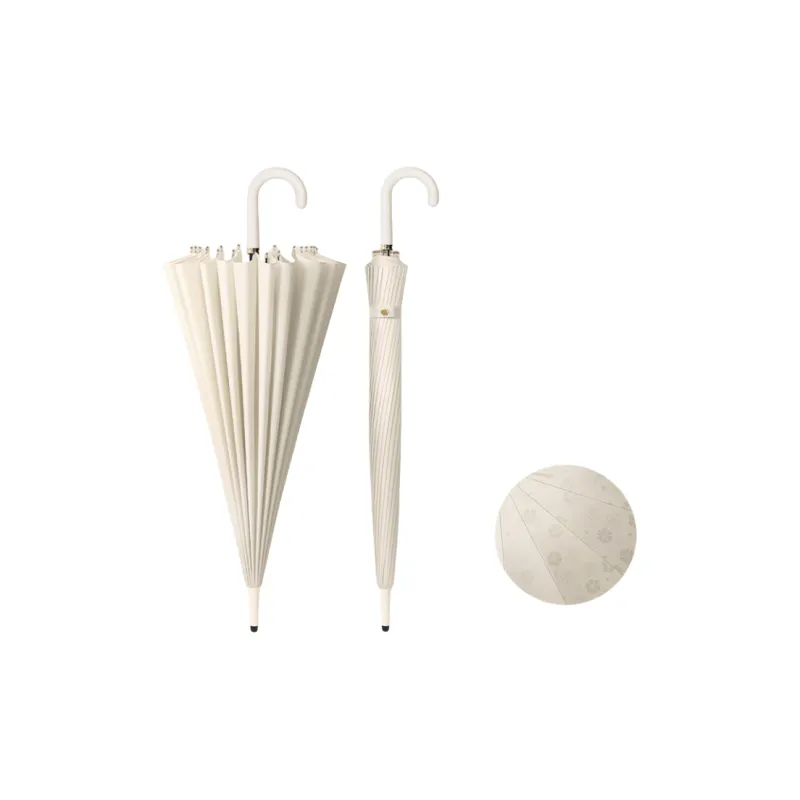 Love The Rain 24 Rib Open In The Rain, Good Looking Straight Handle Curved Hook Umbrella, Multicolor, Umbrella-4