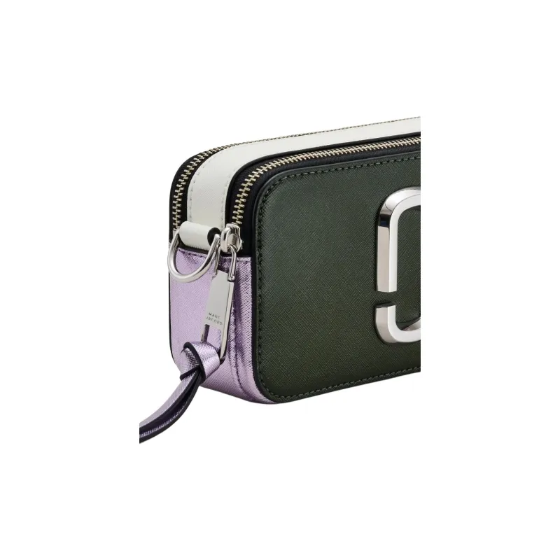 MARC JACOBS Polyurethane Shoulder Bag Women's Black & Purple-3