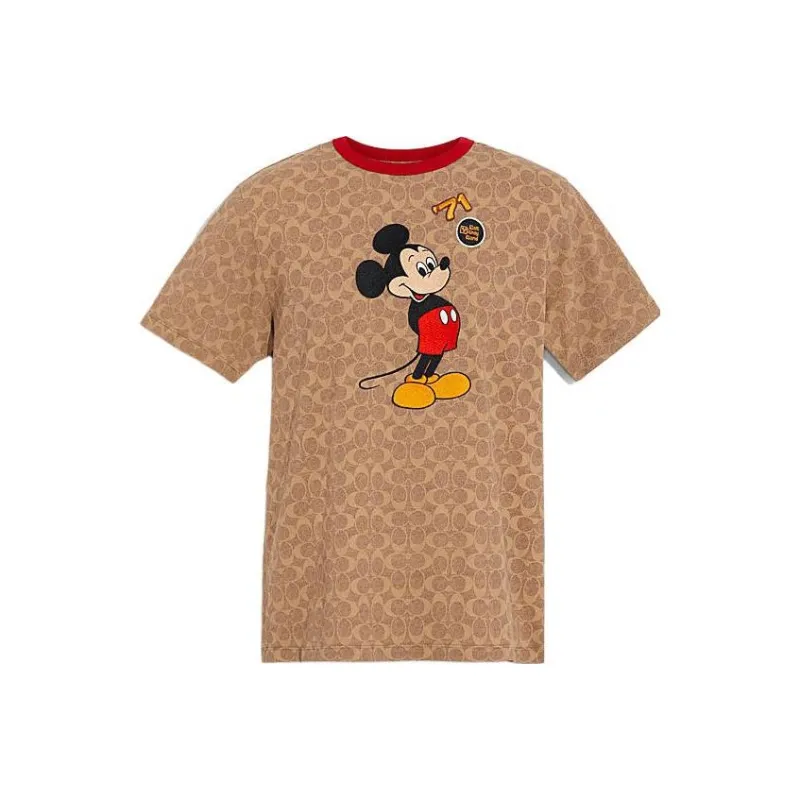Disney X COACH T-Shirts Men Coffee-0