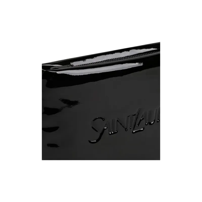 SAINT LAURENT PU Polyurethane Clutch Men's Black-3