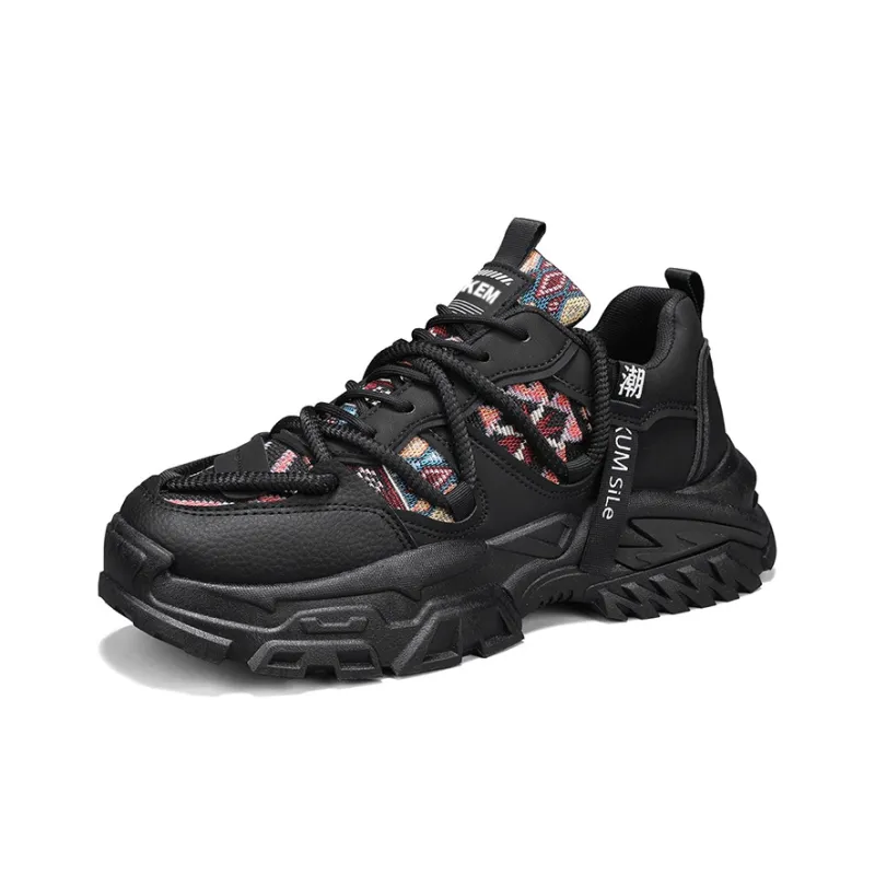 JKEM Anti Slip Wear Resistant Low Top Chunky Sneakers Men's-1