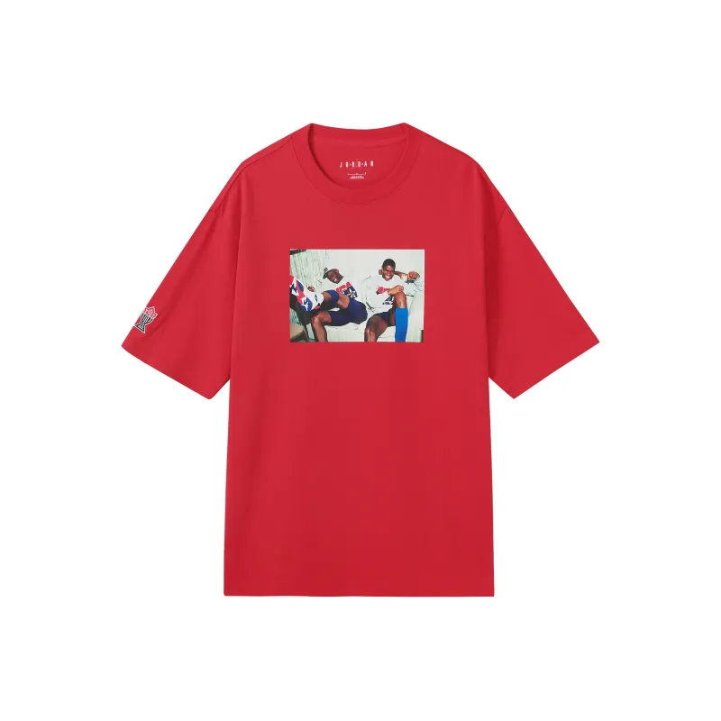 Jordan T Shirts Men Red-0
