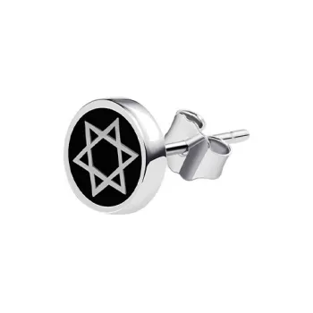 BLESSED BULLET Alloy Stud Earrings Men's