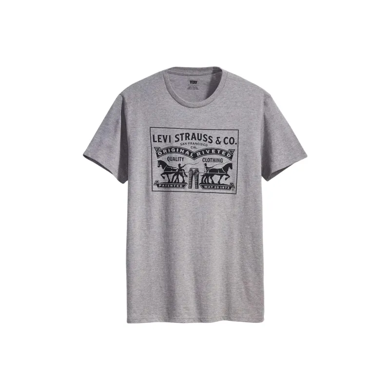Levis T Shirts Men Gray-0