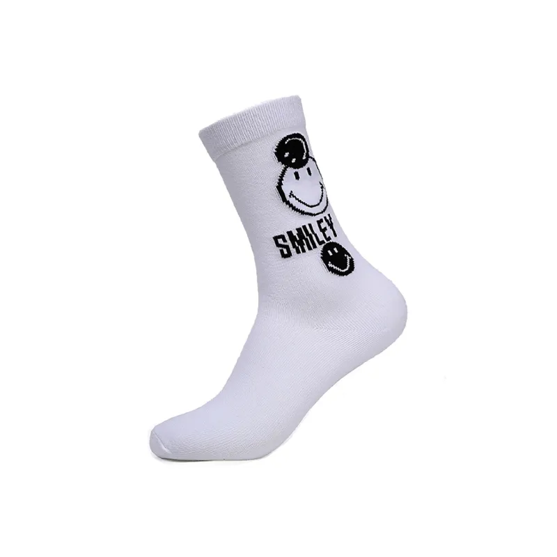SMILEY Mid Calf Socks Unisex Combo Set-0