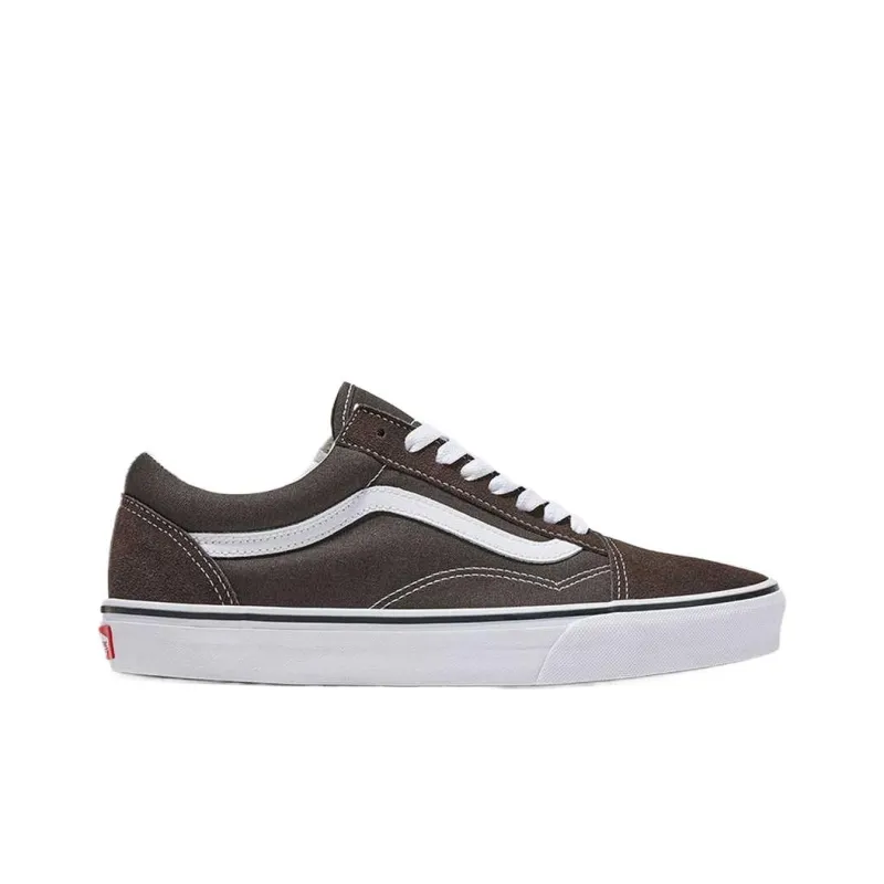 Vans Old Skool Low Top Skateboard Shoes Unisex Dark Brown-1